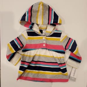 CARTER'S BABY GIRL HOODED SWEATER